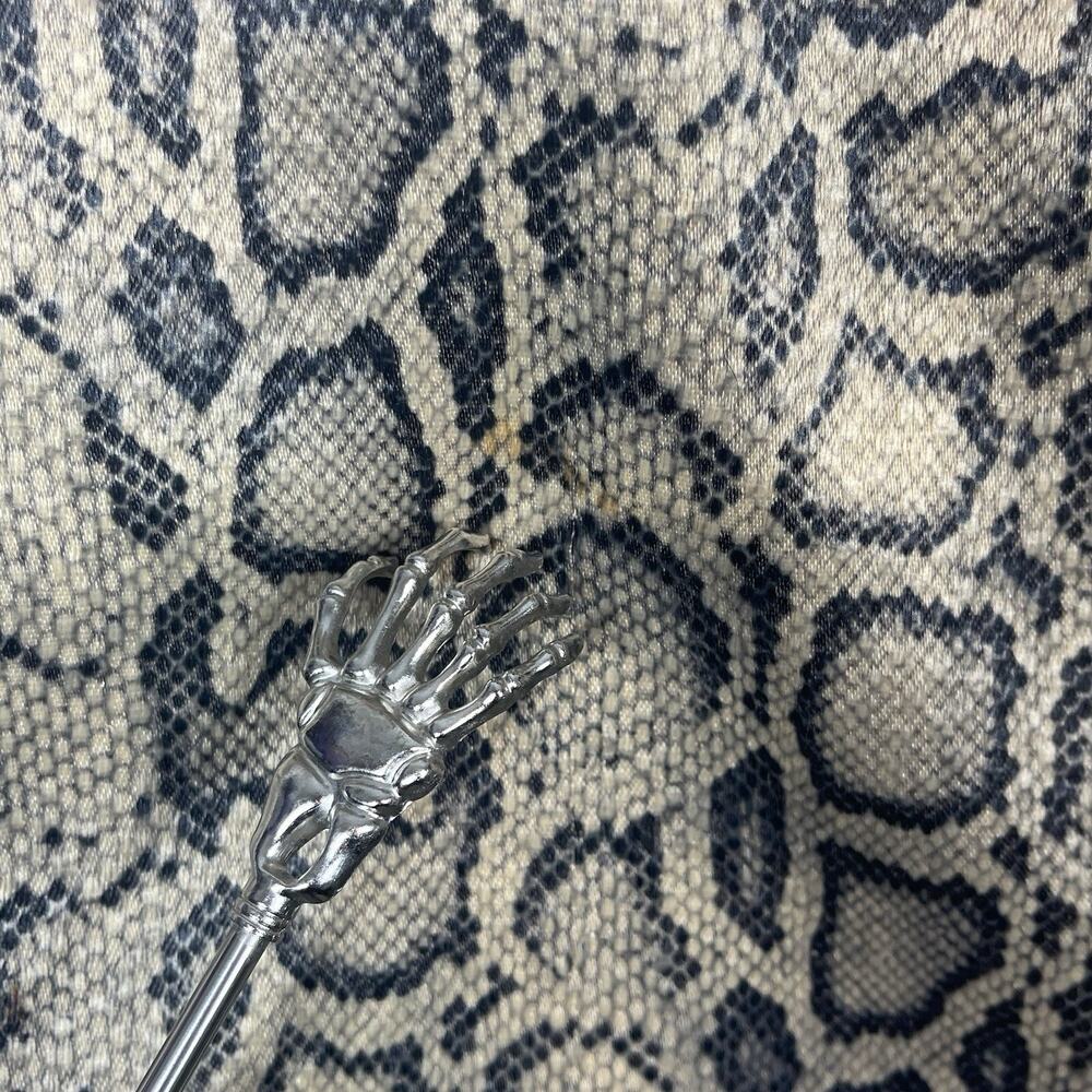 Vintage 90s Snake Print High Waist Statement Skirt 34" W Mob Wife Office Siren - Picture 9 of 10